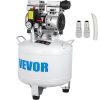 VEVOR 40L Druckluftkompressor 850W Flüsterkompressor Stehend Luftabgabe Druckluftkompressor Ölfrei 220V