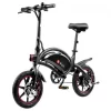 DYU D3F mit Pedal faltbares Moped Elektrofahrrad -10AH Lithium Batterie
