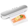 CalmDo V69 Manual Vacuum Sealer Machine Magnetic Design Keep Food Fresh – White