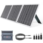 GOFORT 18V 60W Tragbares Solarpanel mit DC/QC3.0/USB-A & 3 Ports, kompatibel mit Solargenerator-Powerstation