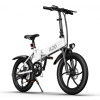 ADO A20 + 20 Zoll Faltbares elektrisches Fahrrad 350W Halle bürstenlose Getriebe DC Motor 36V 10.4Ah Abnehmbare Batterie