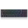 Redragon K626P-KB Ashe 78 Tasten Kabelgebundene mechanische RGB-Tastatur, ultradünn mit blauem Schalter