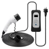 ANDAIIC EV-Ladegerät für Elektroauto Typ 2, IEC 62196, Modus 2, 8 A/10 A/13 A/16 A, Strom einstellbar, 10 m Kabel – EU