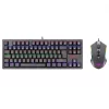Redragon S113-KN Gaming Keyboard Mouse Combo, Rainbow Mechanical Keyboard, Deutsches QWERTZ-Layout Und RGB-Maus