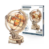 ROBOTIME ST003 ROKR Luminous Globe 3D Holzpuzzle, LED Lichtbaustein Kit, 180-tlg