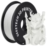 Geeetech ABS Filament for 3D Printer, 1.75mm Dimensional Accuracy /- 0.03mm 1kg Spool (2.2 lbs) – White / Black