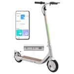 Atomi Alpha 9 Zoll Reifen Faltbarer Elektroroller, 650W Motor, 10Ah Akku, 25km/h Höchstgeschwindigkeit – Weiß