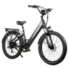 Samebike RS-A01 mit 26*3“ Reifen Elektrofahrrad mit Gepäckträger, 750W Motor mit 70N.m, 48V 14Ah Batterie – Schwarz
