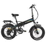 KAISDA K2P PRO 20*4.0 Zoll Reifen faltbares elektrisches Moped, Bafang 750W Motor, 48V 15Ah Akku- Orange Blau