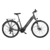 FAFREES FM9 700C*45C Reifen Step-Through City-Elektrofahrrad, 250W Bafang Mittelmotor, 15Ah Akku – Grau