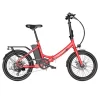 FAFREES F20 Leichter 20*1.95“ Reifen faltbar City-Elektrofahrrad, 48V 250W Motor, 14.5Ah Batterie – Rot