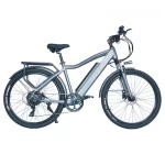 CMACEWHEEL F26 27.5*2.1 Zoll Reifen Elektrofahrrad, 500W Motor, 48V 17Ah Lithium Batterie, 110km Reichweite – Silber Grau
