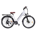 BEZIOR M3 26*2.1 Zoll CST-Reifen Elektrofahrrad, 48V 500W Motor, 10.4Ah Akku, Max Geschwindigkeit 32km/h – Weiß