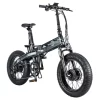 BEZIOR XF005 20*4.0 Reifen faltbares Elektrofahrrad, 1000W Doppelmotoren, 36V 6.4Ah & 36V 16Ah Akkus