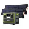 FOSSiBOT F2400 2048 Wh/2400 W tragbare PowerStation (Solargenerator) Combo mit 2 Stück FOSSiBOT SP200 200W Solarpanel