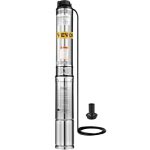 370W Brunnenpumpe Tiefbrunnenpumpe Wasserpumpe 5.6 m³/h Sandiges Wasser UPDATED