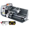 VEVOR Metalldrehmaschine 8X16 Zoll Präzisions-Minidrehmaschine mit variabler Drehzahl 50-2500 U/min 750W Metallfräsen