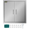 VEVOR 79×79 cm Kamintür Doppelschicht Putztür Edelstahl 304 Inspection Door BBQ Tür