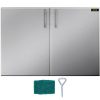 VEVOR 91×53 cm Kamintür BBQ Tür Edelstahl Access Flush Stainless BBQ Doors