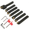 VEVOR Drehmeißel-Set mit Wendeplatten 1/4 Zoll 7-teilig Drehmeißel Wendeplatten