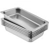 6X Edelstahl Gastronormbehälter GN1/1 Behälter 13 L 100mm tief