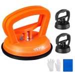 VEVOR Auto Dent Saugnapf 6-teiliges Dellen-Reparaturset, 2 große Saugnäpfe + 1 kleiner Saugnapf Auto Body Dent Abzieher Set, 150 + 20 kg Saugnapfheber Auto DellenTransport Von Glas, Fliesen usw.