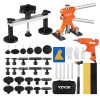 VEVOR 56-teiliger Brücken-Ausbeulen-Abzieher Dellen-Reparaturset, inkl. 20 Abziehlaschen & 6 x Brückenabziehlaschen, Aluminium Ausbeulwerkzeug Entfernung von Beulen, für Autos, Kühlschränken usw.