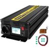 VEVOR 230V Spannungswandler Wechselrichter, 2500W Reiner Sinuswellen Wechselrichter, GYS-2500W 12V DC Pure Sine Wave Power, Reiner Sinus-Wechselrichter Fernbedienung mit Kabel LCD Bildschirm