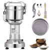 VEVOR Elektrische Getreidemühle 150 g Schleifmaschine 1050 W, Multifunktion-Küchenmühle Mehl, Pulvermaschine Timing-Trockenmühle für Kräuter / Gewürze / Nüsse / Getreide usw. inkl. Klingen & Bürsten