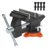 VEVOR Schraubstock Amboss 240° drehbar 1,5-4,5cm Spannweite Werkbankschraubstock