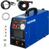VEVOR CUT-50F Schweißgerät mit Plasmaschne Schweißgeräte 50A 37x 15,5 x 30 cm,WIG/TIG Inverter Schweißgerät 11 kg 220/110 V Doppelspannung Plasmaschneiden Maschine Handschweißen universelle