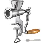 VEVOR Kornmühle Handmühle 304 Edelstahl Getreidemühle Mohnmühle 1,2 kg getreidemühle manuell mit einer Bürste kornmühle getreidemühle