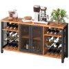 VEVOR Industrieller Barschrank Weinregale Glashalter Weinschränke Weinbar