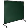 VEVOR vinyl schweißvorhang 183 cm x 244 cm Schweißvorhang grün Schweißen Vorhang mit Gestell schwer entflammbares Vinyl