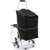 VEVOR Sackkarre Treppensackkarre Treppensteige mit wasserdichter Tasche und Sitz