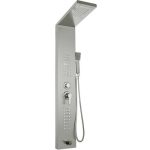 VEVOR 5 in 1 Duschsäule Kopfbraus Regenduschensäule Edelstahl Hydromassage Wasserfall Handbrause(Silber matt,Separate)