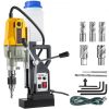 VEVOR 1100 W Magnetbohrer Magnetbohrmaschine 12000 N Elektrische Kernbohrmaschine Industrielle Bohrmaschine 580 RPM mit 7 Bohrer, Max. Tiefe 55 mm, für Schiffs-und Brückenbau Industrie Stahlbau