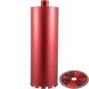 VEVOR Diamant Kernbohrkrone 6 Zoll / 152 mm, Nass Trocken Bohrkrone Diamant- & Aluminiumlegierung Nutzlänge 355 mm, Profi Diamantbohrkrone, Kernbohrkrone für Beton Backstein Marmor, Inkl. Sägeblatt