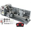 VEVOR Metalldrehmaschinen Mini Drehbank 220x750mm Drehmaschine Metall 750 W Mini Drechselbank für Metallbearbeitung Drehbank Metall präzise einfach zu bedienen