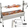 VEVOR 150 Pfund Rotisserie Grillbräter, 40 W BBQ kleines Schweinelamm Rotisserie Bräter, 127 cm Edelstahl Holzkohle Spieß Rotisserie Röster Grill für Camping und Outdoor Grill