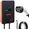 VEVOR Wallbox 7,4/11kW EV Ladestation Typ2 32A Wetterbeständige Mobiles Ladegerät Ladepistole nach Europäischem Standard Intelligente Erkennungsfunktion Ladestation für Elektro- und Hybridfahrzeuge