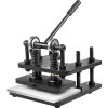 VEVOR 28X14cm Leather Embossing Machine Manuell Leder Prägemaschine Kaltziehstahl Leather Cutting Machine Lederschneidemaschine für Leder Stoff Papier Folie