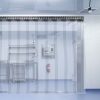 VEVOR Streifenvorhang PVC 1,5 x 2,25 m Lamellenvorhang mit 6 transparenten Streifen und Temperaturbeständigkeit kann Geräusche reduzieren, Innenräume warm halten, Schädlinge schützen für viele Orte