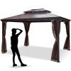 Pavillion Garten Pavillion Faltpavillon Wasserdicht Dachmaß 3x3m Uv Schutz