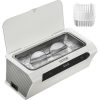 VEVOR Ultraschallreinigungsgerät 220 V Ultraschallreiniger 35 W Ultraschallgerät Weiß Schmuckreiniger mit Reinigungskorb für Reinigung von Brillen Schmuck Uhren Zahnersatz 500 ml 45 kHz