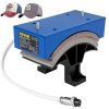 VEVOR Cap Hitzepresse Transferpresse 15 x 8 cm, 150 W Kappenpresse Mützenpresse Cap Heat Press Machine Heißpresse Transferpresse Hat 40-210 ℃, Mini DIY Heat Press Zubehör, Hochzeitsgeschenken
