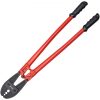 VEVOR Crimp-Werkzeug, 76 cm Crimper Crimpzange, 5/32, 1/4, 5/16 Zoll Crimp Hand, Kabelschuhe Quetschzange aus Legierter Stahl, Crimpzange Set Gerät mit Isoliertem Griff, Sperrad Kabel Crimp Zange