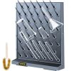 VEVOR Drying Rack 70 x 55.3 x 12.7 cm Laboratory Drying Rack, Polypropylen Material Drying Rack Wall, Graues Regal, Labor-Trockenablaufregal, Geeignet für Medizin, Chemische Industrie