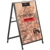 VEVOR 61×91,4 cm Plakatständer Kundenstopper, 24 x 36 Zoll freistehend Werbeträger Tafel Werbeaufsteller, Silber A-Frame Bürgersteig Schild Stahl tragbar Doppelseitig ALS-TR4 Restaurant Menü Hochzeit