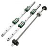 2stk HGR20-1000mm Linearführung Guide Rail+RM1605-1000mm Kugelumlaufspindel Set